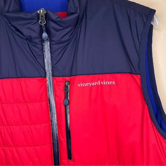 Vineyard Vines Men’s Martha’s Vineyard Performance Puffer Vest Size Large Red - Picture 3 of 8
